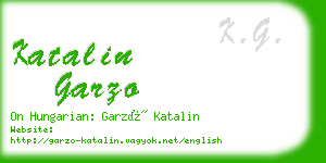 katalin garzo business card